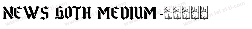 News Goth Medium字体转换